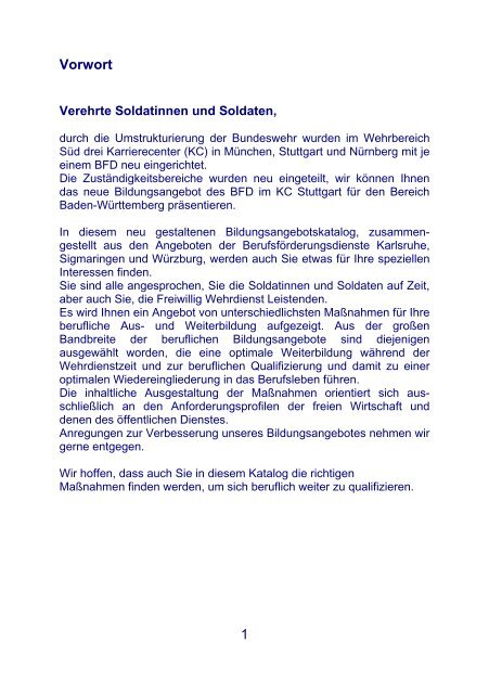 berufsförderungsdienst stuttgart - Bundeswehr