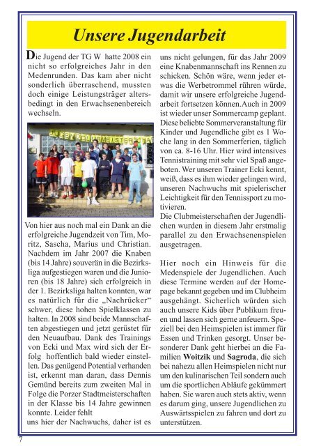 Tie-Break - Tennisgemeinschaft Fliegerhorst Wahn eV