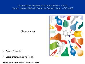 11ª Aula - Análise gravimétria.pdf - CEUNES