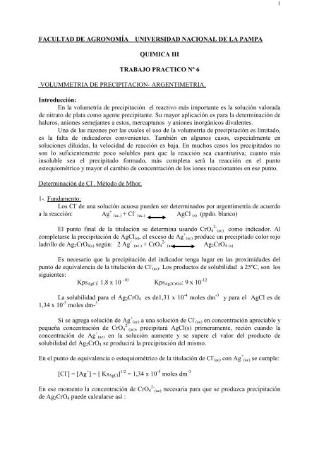 TP6 - Facultad de Agronomía - Universidad Nacional de La Pampa