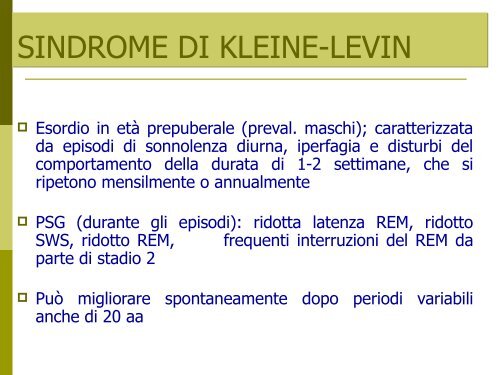 Scarica la Relazione - Fondazione Disturbi del Sonno