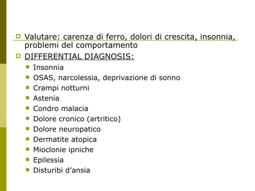 Scarica la Relazione - Fondazione Disturbi del Sonno