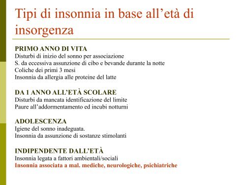 Scarica la Relazione - Fondazione Disturbi del Sonno