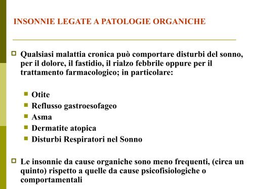 Scarica la Relazione - Fondazione Disturbi del Sonno