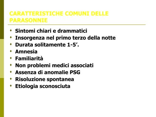 Scarica la Relazione - Fondazione Disturbi del Sonno