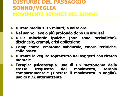 Scarica la Relazione - Fondazione Disturbi del Sonno