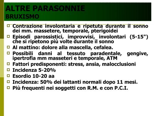 Scarica la Relazione - Fondazione Disturbi del Sonno