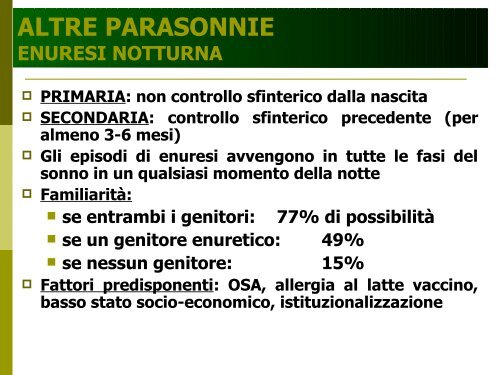 Scarica la Relazione - Fondazione Disturbi del Sonno