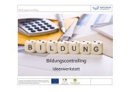 Ideenwerkstatt Bildungscontrolling - ttg team training GmbH