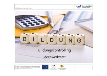 Ideenwerkstatt Bildungscontrolling - ttg team training GmbH