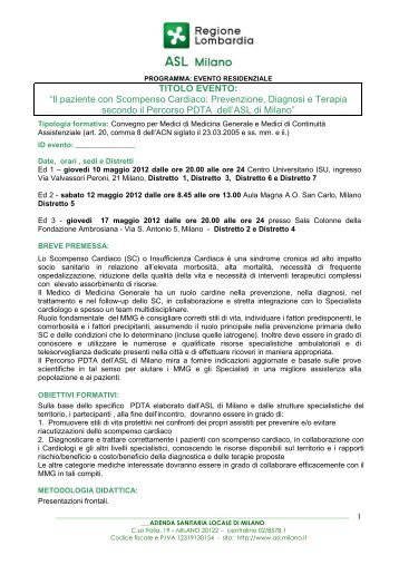 Programma - Centro Cardiologico Monzino