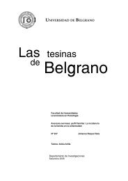 Las tesinas - Universidad de Belgrano