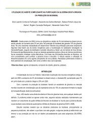 UTILIZAÇÃO DE AGENTE COMPLEXANTE NA PURIFICAÇÃO DA ...