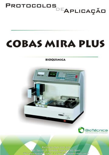 COBAS PLUS . Bioquímica - BioTécnica