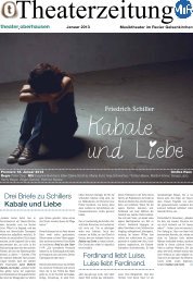 Kabale und Liebe - beim Theater Oberhausen
