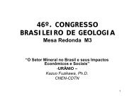 Download da apresentação - 46º Congresso Brasileiro de Geologia