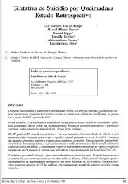 Tentativa de Suicídio por Queimadura Estudo Retrospectivo - RBCP