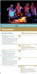 November - beim Theater Oberhausen
