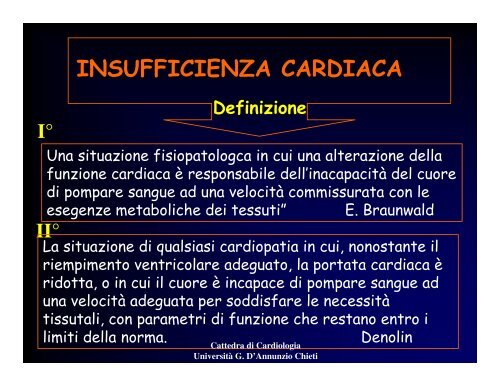 insufficienza cardiaca.pdf - Università Gabriele d'Annunzio