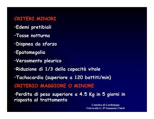 insufficienza cardiaca.pdf - Università Gabriele d'Annunzio