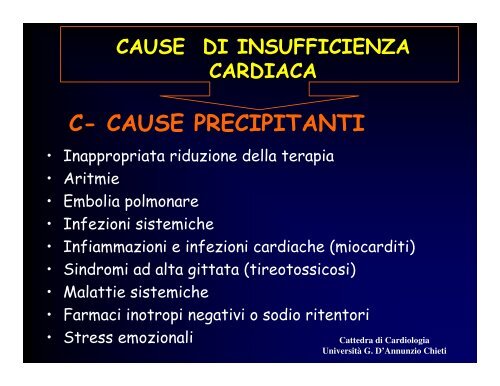 insufficienza cardiaca.pdf - Università Gabriele d'Annunzio