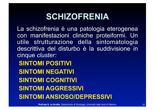 La schizofrenia