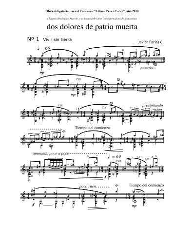 extracto partitura - Javier Farias