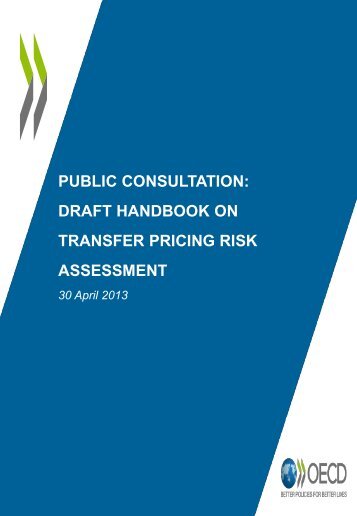 PUBLIC CONSULTATION: DRAFT HANDBOOK ON TRANSFER PRICING RISK ASSESSMENT