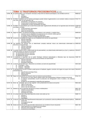 Preguntas resueltas Tema 12 - Psicocode