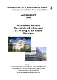 Demenz - Theresienkrankenhaus