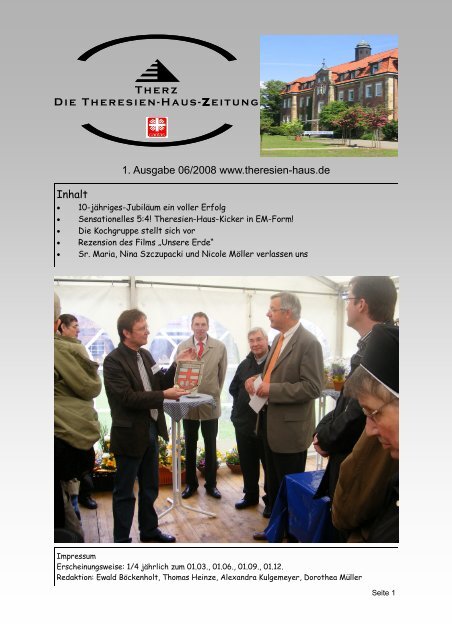 Ausgabe 06.2008 - Theresien-Haus