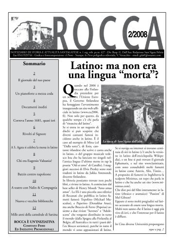 Latino - La Rocca - il giornale di Sant'Agata Feltria - Altervista