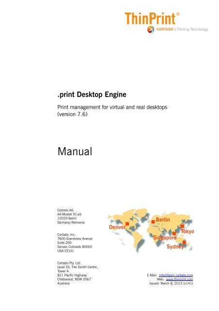 print Desktop Engine - ThinPrint