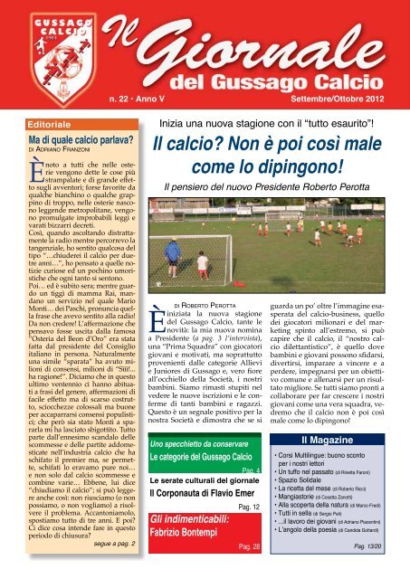 GIORNALE n. 22 - gussago calcio