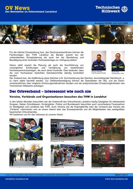 Newsletter 02/08 - THW Ortsverband Landshut