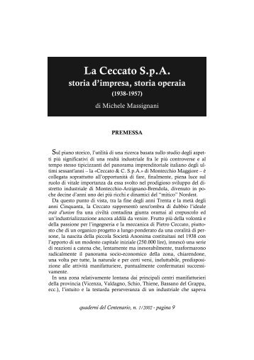 LA CECCATO S.p.A. - Centro Studi Ettore Luccini