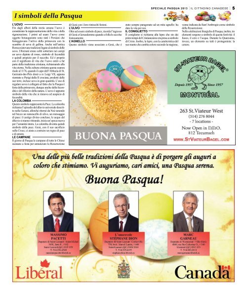 Buona Pasqua - il cittadino canadese