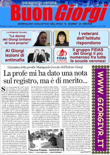 BuonGiorgi Giornalino scolastico dell'IPSIA Giorgi - G. Giorgi
