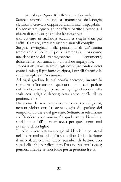 Antologia Pagine Ribelli Volume Secondo