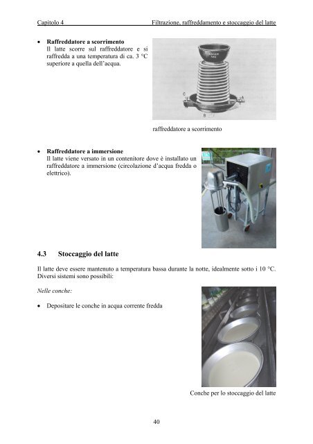 Manuale per la trasformazione del latte sulle alpi ticinesi - Agroscope