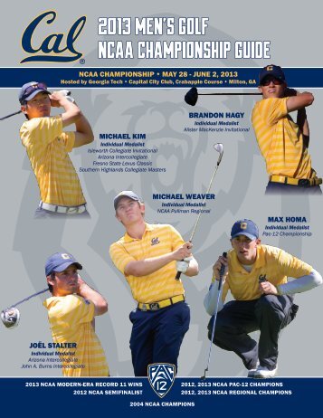 2013 Men's Golf NCAA Championship Guide