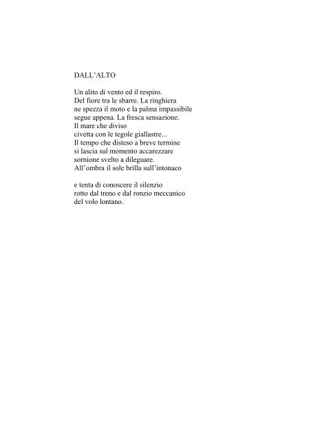 Il soggetto e il mare pdf - La poesia di Alberto Caramella