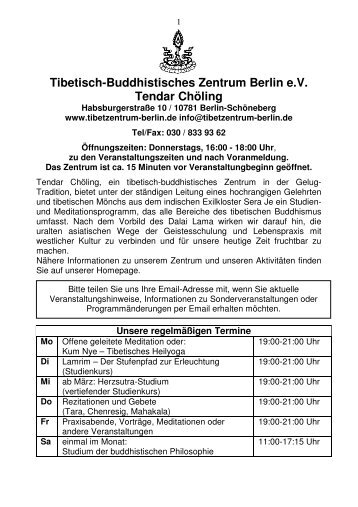 Tibetisch-Buddhistisches Zentrum Berlin e.V. Tendar Chöling