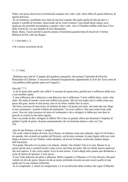 Maria Valtorta, Quaderni 44 estratto.pdf - Parrocchia San Michele ...