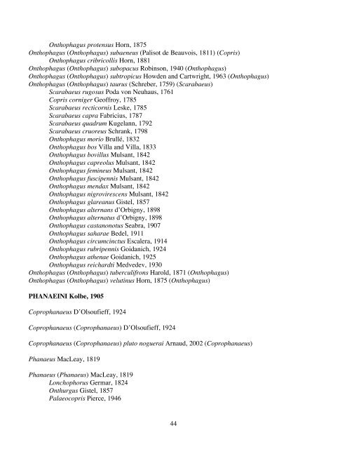 Download the Nearctic Scarabaeoidea checklist PDF file
