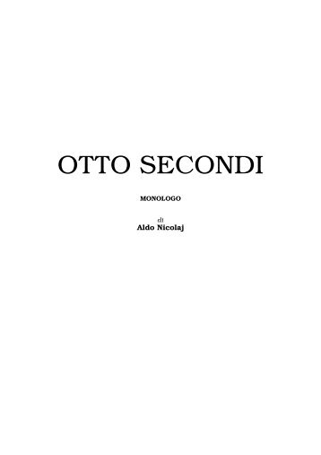 Otto secondi - Aldo Nicolaj