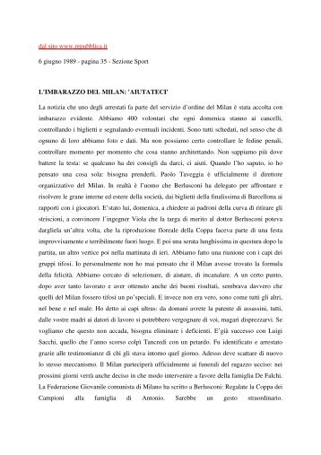 pagina 35 - Sezione Sport L'IMBARAZZO DEL MILAN: 'AIUTATECI'