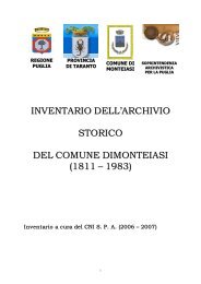 Inventario On-Line: CLICCA QUI - Archivi Storici in rete - Provincia di ...