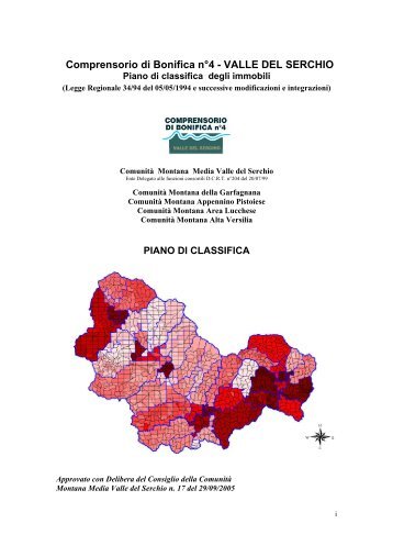 Piano di Classifica 2009 - Comprensorio Bonifica Valle del Serchio