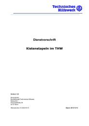 Dienstvorschrift Kistenstapeln im THW - THW-Jugend Bayern